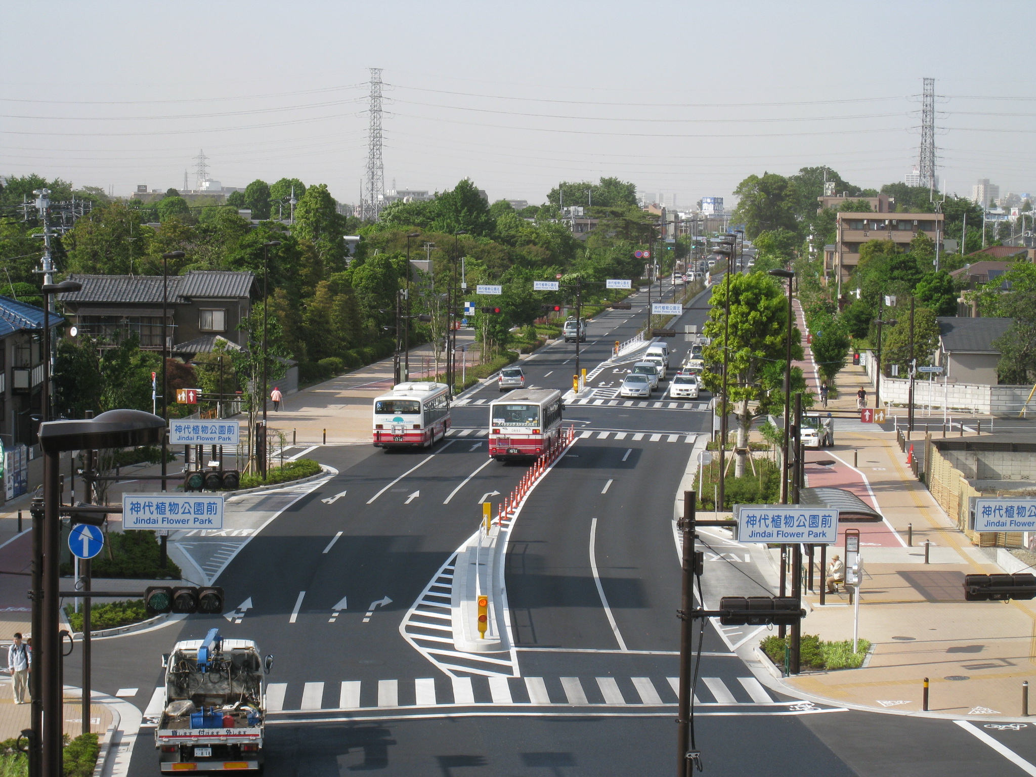 多摩の道路の写真
