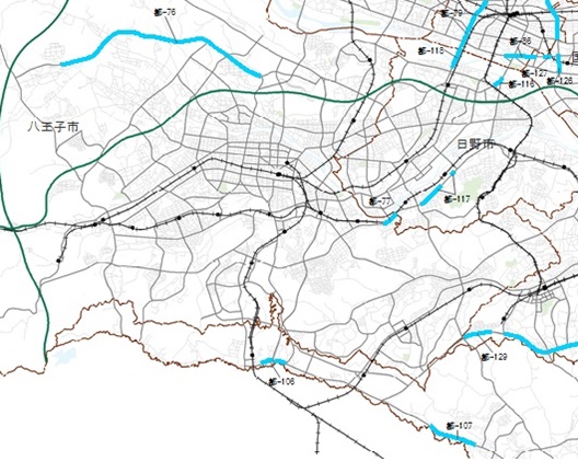 多摩地域C地区の地図